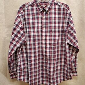 Eddie Bauer Plaid Men's Long Sleeve Shirt in Size M
